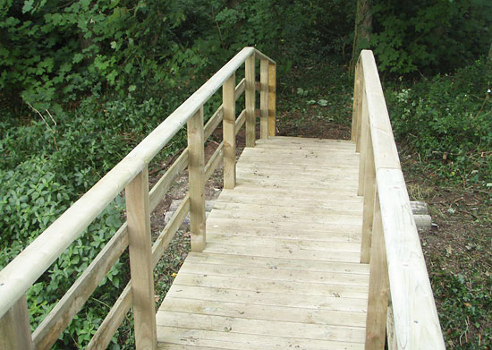 bespoke wooden bridge