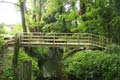 hand built wooden bridge