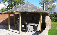 open gazebo-style summer house